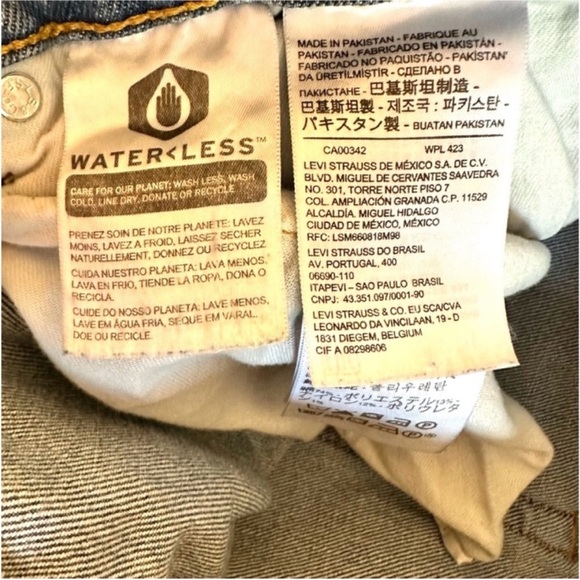 Levi's Men's medium wash straight leg jeans 34 Excellent condition - Picture 7 of 7